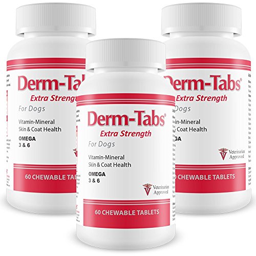 3PACK DermTabs Extra Strength for Dogs (180 Chewable Tablets)