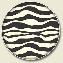 Zebra Print Auto Coaster, Single Coaster for Your Car