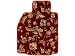Red Sultan Front and Rear Mats - 1973-1976 Maserati Merak / Bora Oriental Mats