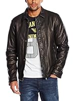Armani Jeans Cazadora Piel (Negro)