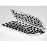 Universal Chrome Net Euro Duct Side Vent Louver for Camry Cruze Jetta Bora Golf SX4... by PH