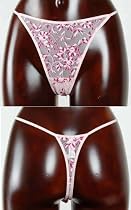 DKNY Spitzen String Tanga Slip rosa