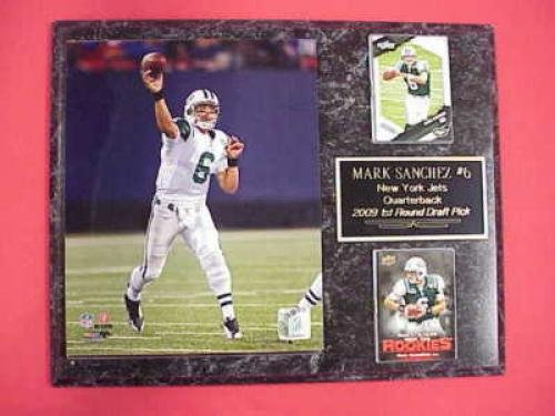 Jets Mark Sanchez 2 Card Collector Plaque