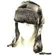 Men's Faux Fur Check Plaid Trooper Ski Hat Gray L/XL