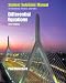 Student Solutions Manual for Blanchard Devaney Hall s Differential Equations, 3rd