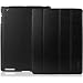 INVELLOP BLACK Leatherette Case Cover for iPad 2 / iPad 3 / iPad 4 / The new iPad Built-in magnet for sleep/wake feature