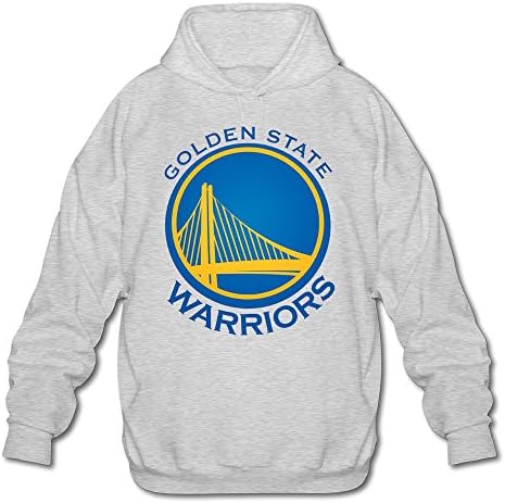 Men's Golden State Basketball Team Logo Hoodie Ash [Apparel]