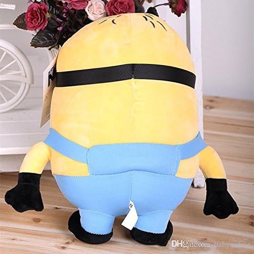 2015 Hot Cartoon Movie Despicable Me Figure Minions Plush Toys 3D Plastic Eyes Yellow Doll Soybeans For Kids Gifts