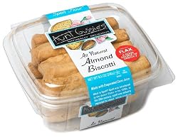 Aunt Gussie's Spelt Almond Biscotti With Flax, 8.5-Ounce Clamshell (Pack of 6)