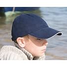 Result Childrens/Kids Low Profile Heavy Brushed Cotton Baseball Cap with Sandwich Peak