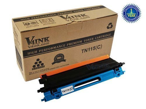 V4INK Â® 1 Pack New Compatible with Brother TN115 toner TN-115C TN110 High Yield Cyan Toner cartridge Compatible with Brother HL-4040,4050,4070,DCP-9040,9045,MFC-9440,9640CW,9840