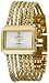 Anne Klein Women's 107208SVGB Diamond Accented Gold-Tone Bracelet Watch