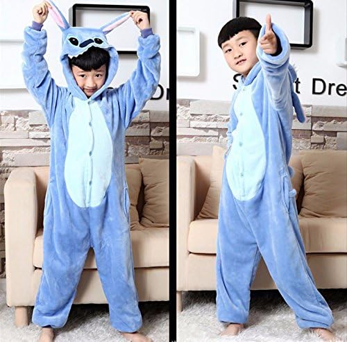 YEESOO Kid Pajamas Child Unisex Cosplay Animal Costume Onesie Stitch XL