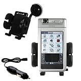 Sony Clie NR60 Flexible Auto Windshield Holder with Car Charger - Uses Gomadic TipExchange