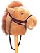 Plush Tan Giddy Pony Stick Horse 37