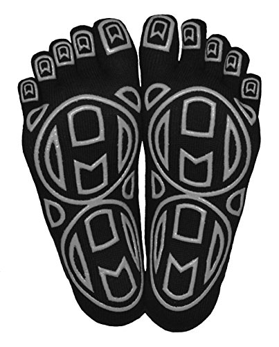 Mato & Hash5-Toe Exercise Barefoot Feel Yoga Toe Socks With Full Grip