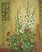 White Gladiolas FINEST BRAND CANVAS Print With Added Heavy BRUSHSTROKES Anita Phillips 9x11