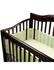 Baby Product: BreathableBaby Breathable Mesh Crib Liner Sage - BreathableBaby