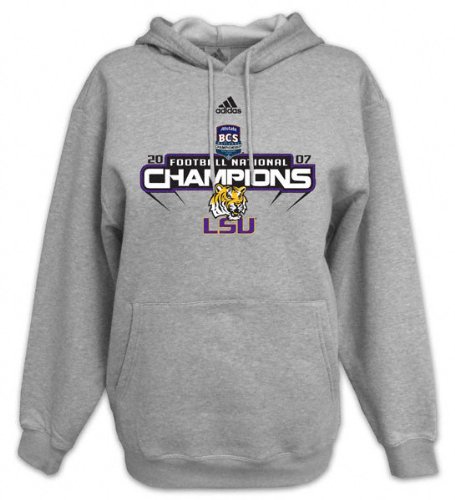 Buy LSU Tigers 2007 BCS National Champions Football Icon Hooded Sweatshirt