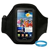 Black Moisture Resistant Durable Neoprene Workout Armband for Samsung Galax ....