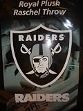 Oakland Raiders 60"x80" Raschel Blanket