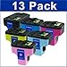 Set of 13 Remanufactured HP 02 Ink Cartridge