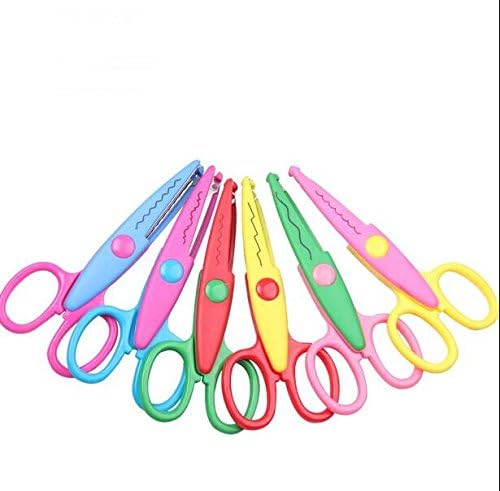 6 pcs DIY Craft Scrapbooking Shapes Scissors - Decorative Cutter For Paper