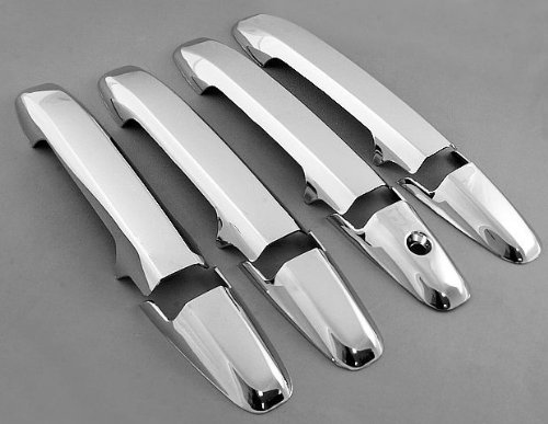 Triple chrome side door handle cover trims for 06-11 honda civic …