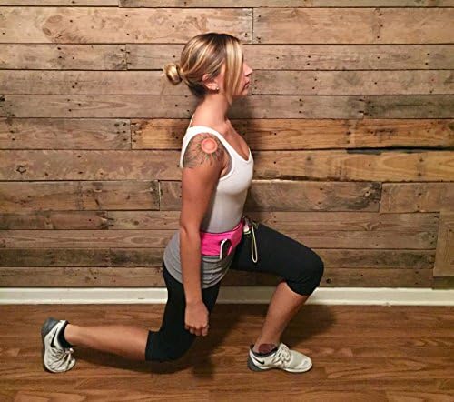 Full Sprint Reflective Running Waist Belt with No-Bounce, Wicking, Hands-Free Comfort for All Fitness Activities (Black, X-Large)