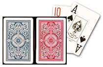 KEM Arrow Red and Blue Bridge Size Jumbo Index Playing Cards