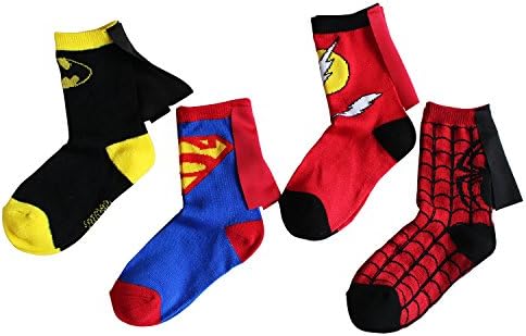 Children's Toddler's Superman Batman Spiderman Flash Cape Dancing Socks 4 Paris