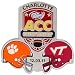 NCAA Clemson Tigers vs. Virginia Tech Hokies 2011 ACC Football Championship Dueling Pin