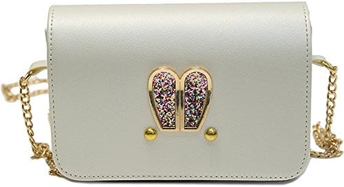 BAOFASHION Women's Retro Candy Color Cute Rabbit Ears Chain Shoulder Bag