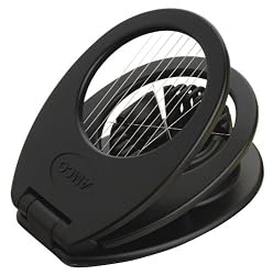 Amco 3-in-1 Egg Slicer, Black Soft Feel Grip