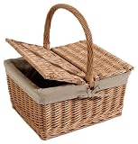Nantucket Bike Basket CompanySteps Beach Collection Rectangle Picnic Bike Basket with Quick Release (Natural, Adult)