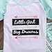 Kids Little Girl Big Dreams Short Sleeve T-shirt and Arrows Capri Ruffle Pants Outfit
