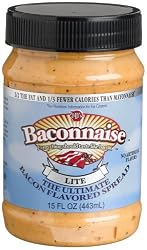 J&D's Baconnnaise Bacon Flavored Spread, Lite, 15-ounce jar (Pack of 3)