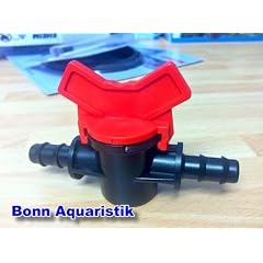 Kugelhahn mit Schlaucht�llen 12mm schwarz-rot