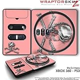 DJ Hero Skin Chrome Skulls on Pink fit XBOX 360 and PS3 (DJ HERO NOT INCLUDED)