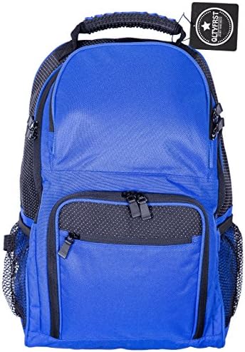Backpack comfortable and light from QltyFrst. Classic travel Backpacks, school backpacks and laptop backpack. Medium Royal Blue.