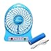 Magicooler Mini Fan Pocket Size 4-inch Vanes 3 Speeds Electric Portable Mini fan Desktop Fan Battery/ USB Powered Laptop PC Mute Cooler Cooling Operated Cool Cooler Fan Beat Heatwaves Pefect For Outdoor /Hiking/ Camping /Daily use (BLUE)
