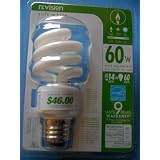 n:vision 14-watt Soft White Ultra-mini Compact Fluorescent Spiral Bulb (60-watt Incandescent Equivalent) - single unit