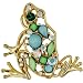 Jewelry : Gold Plated Frog Animal Pin Brooch