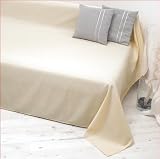 Tagesdecke Plaid 140x210cm creme