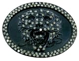 Don Ed Hardy Metal & Rhinestone Belt Buckle