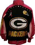 Green Bay Packers Pink Ribbon Cotton Twill Jacket