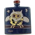 MARA STONEWARE COLLECTION - 24 Ounce Collectible Blue Liquor Flask Decanter - Owl Bird Design
