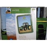 John Deere Collection "Tractor" Blanket No-sew Blanket Throw Kit