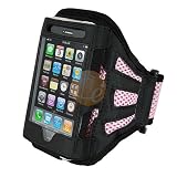 Search : Deluxe Armband for Apple iPhone / iPod Touch, Black / Light Pink