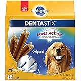 PEDIGREE DENTASTIX Original Large Treats for Dogs - 15.6 Ounces 18 Treats